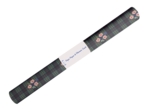 Coupon tissu enduit de 35cm  tartan fleuri