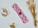 Bandeau jersey bébé noeud rouge corolle
