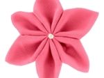 Barrette fleur étoile 4 corail