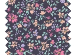 Tissu coton au mètre ex2663 fleuri peps marine