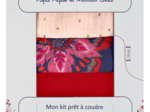 Kit prêt à coudre 3 Chouchous purple d'amour