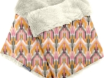 Echarpe tube adulte ikat ocre