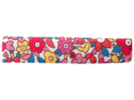 Barrette Croco Tissu cocktail de fleurs