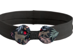 Bandeau jersey bébé noeud nuit féline