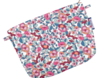 Mini pochette tissu boutons rose