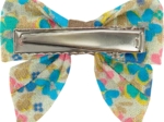 Barrette Mini Noeud Papillon pâquerette vintage
