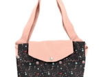 Grand sac cabas en tissu constellations
