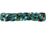 Barrette cheveux tressée panthère jade