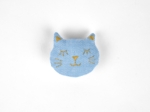 Barrette miaou oxford ciel