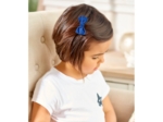 Barrette petit noeud bleu navy