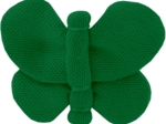 Barrette petit papillon vert vif