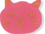 Barrette miaou rose pailleté