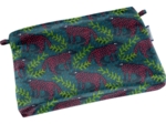 Mini pochette tissu  loup des bois