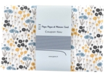 Coupon tissu 1 m fleurs graphique ex1051