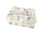 Furoshiki moyen 48 x 48 cm ex2447 étoiles de noel blanc cassé