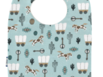 Bavoir Bébé bleu western