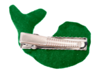 Barrette Baleine vert vif