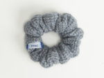 Petit Chouchou maille côtelée bleu gris