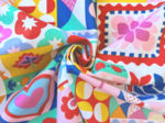 Tissu coton au mètre ex2641 patchpop multicolore