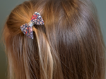 Barrette Mini Noeud Papillon jardin d'aurore