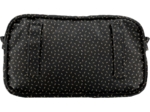 Pochette banane  paille dorée noir