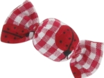 Petite barrette mini bonbon vichy coccinelle