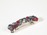 Barrette cheveux tressée jardin d'aurore