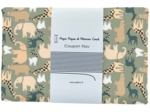 Coupon tissu 1 m safari kaki