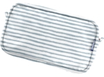 Pochette banane rayé bleu blanc