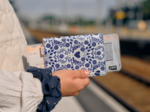 Protège passeport scandinavia bleu