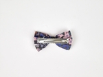 Barrette ruban petit  monet lilas