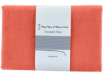 Coupon tissu 1 m gaze dentelle corail