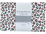 Coupon tissu 1 m ex2505 léopard multicolore