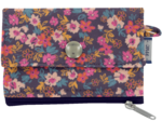 Mini pochette porte-monnaie hippie fleurie