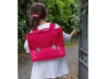 Cartable etoile or fuchsia