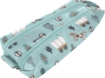 Trousse double compartiment bleu western