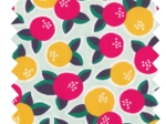 Tissu coton au mètre agrumes pop