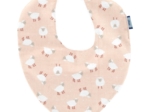 Bavoir bandana mouton rose