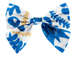 Barrette noeud papillon passion bleue