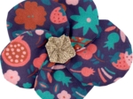 Petite Barrette Pétales de Fleur huppette fleurie