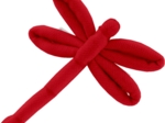 Barrette libellule rouge