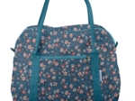 Sac bowling fleuri nude ardoise