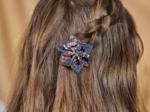 Barrette fleur étoile monet lilas