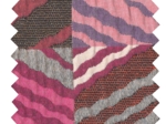 Tissu Jacquard zigzag pop