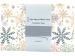 Coupon tissu 1 m ex2447 étoiles de noel blanc cassé