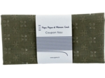 Coupon tissu 50 cm gaze dentelle kaki ex1074