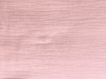 Tissu coton au mètre gaze rose pale