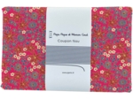 Coupon tissu 1 m badiane framboise