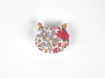 Barrette miaou porcelaine rosée