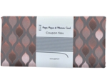 Coupon tissu 50 cm ex2352 torsades cuivré gris